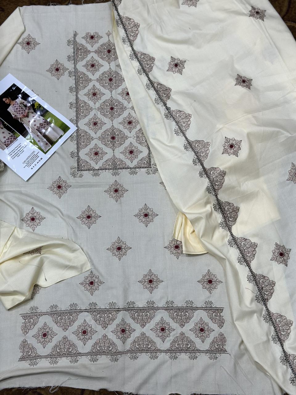 Bareeze Dhanak Embroidered 3Pcs Luxury  Winter Collection BRZ12