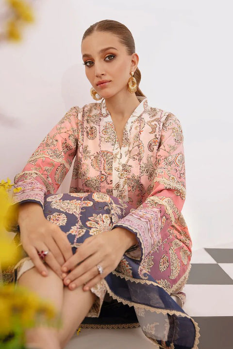 So Kamal Printed Shirt Trouser 2PS DPW 3538