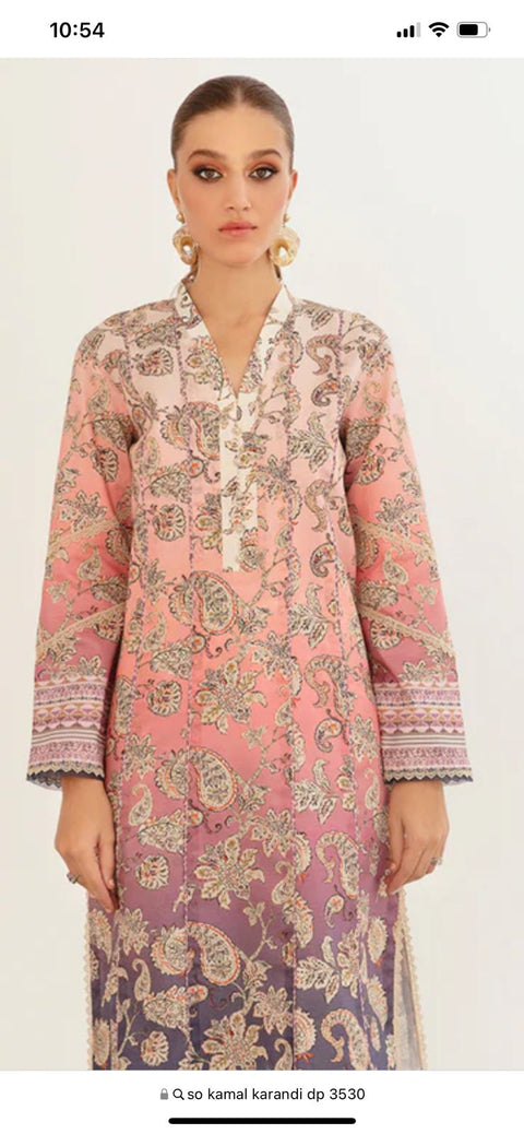 So Kamal Printed Shirt Trouser 2PS DPW 3538