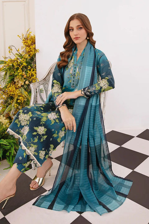 So Kamal Khaddar Printed Shirt Trouser DPW 3569