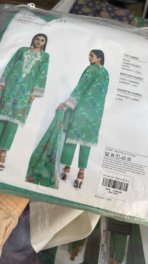 Khaddi Embroidered Luxury 3 Piece BLA240709A