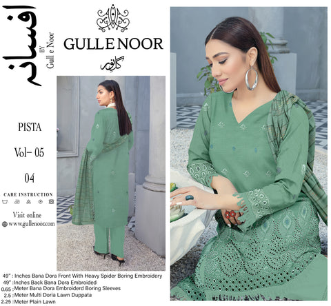 Rangoli by GullENoor Eid Embroidered Lawn 3PCS Volumew-05