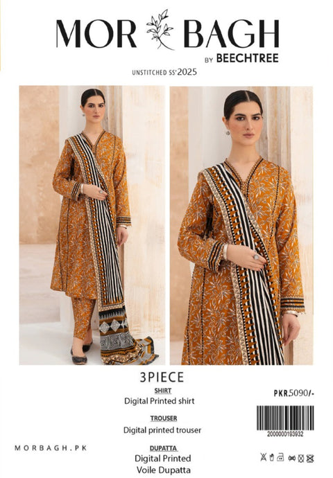 Morbagh by BeechTree Lawn 3Pcs Printed 000061
