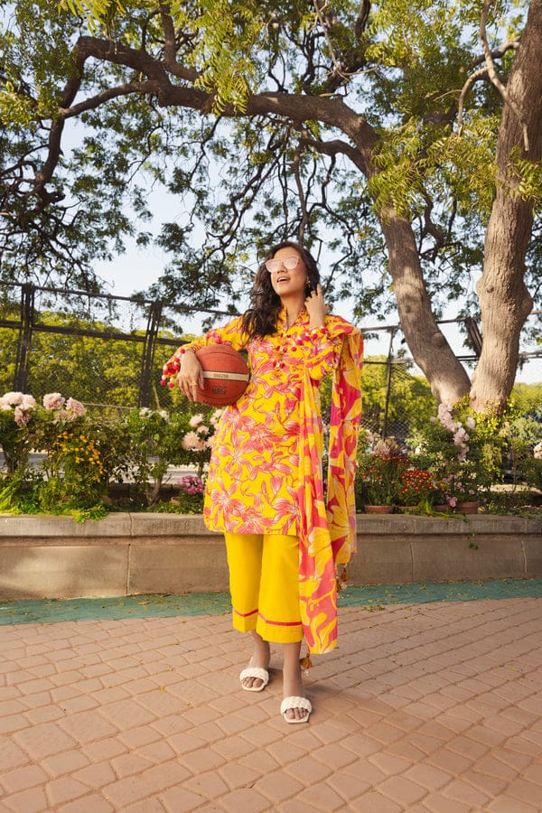 AlKaram Lawn Allover 3 Pcs Printed 000049