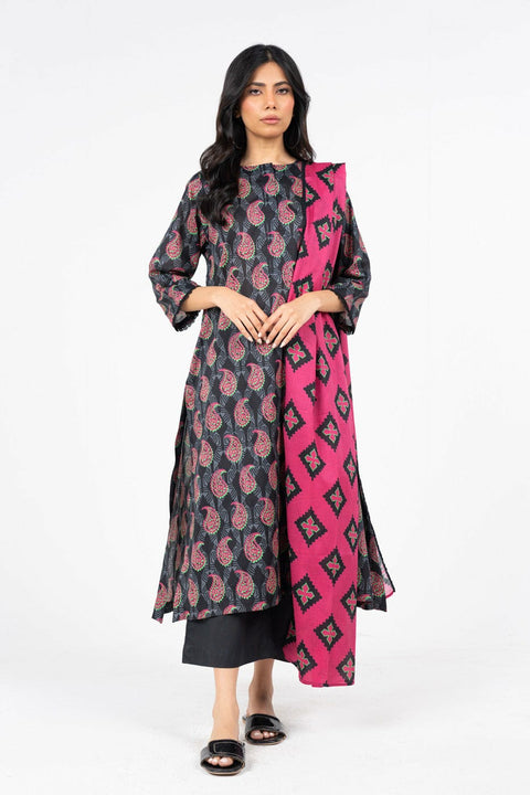 AlKaram Lawn Allover 3 Pcs Printed 000048