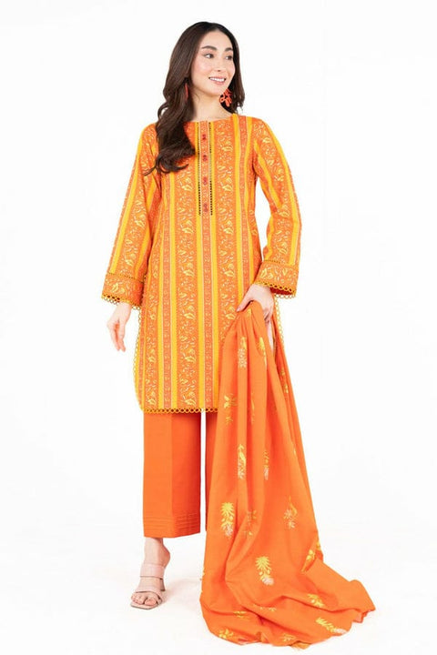 AlKaram Lawn Allover 3 Pcs Printed 000056