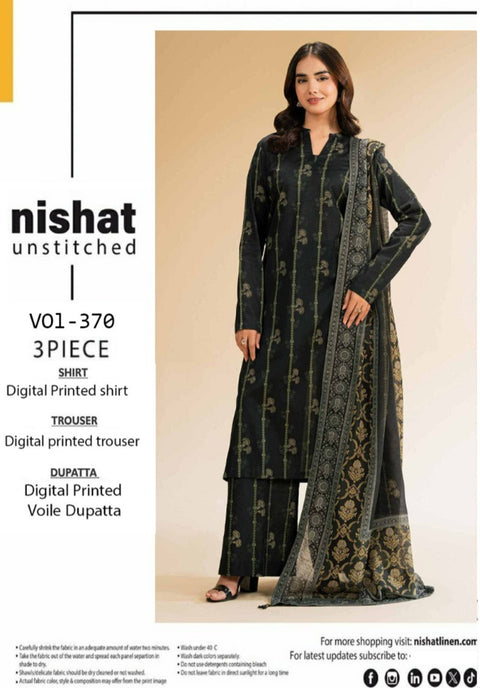 Nishat Allover Lawn 3Pcs Printed  000080
