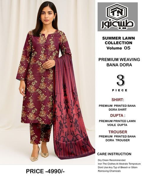Tayyaba Noor Superior BanaDoriya Lawn 3 Pcs 000105