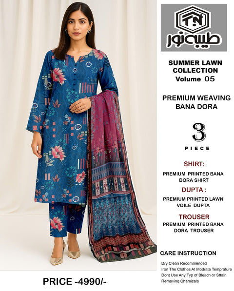 Tayyaba Noor Superior BanaDoriya Lawn 3 Pcs 000106