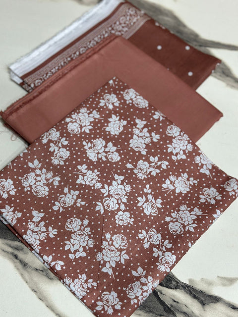 Original Lawn Printed 3Pcs Shirt Trouser Dupatta Mix Brands 000134