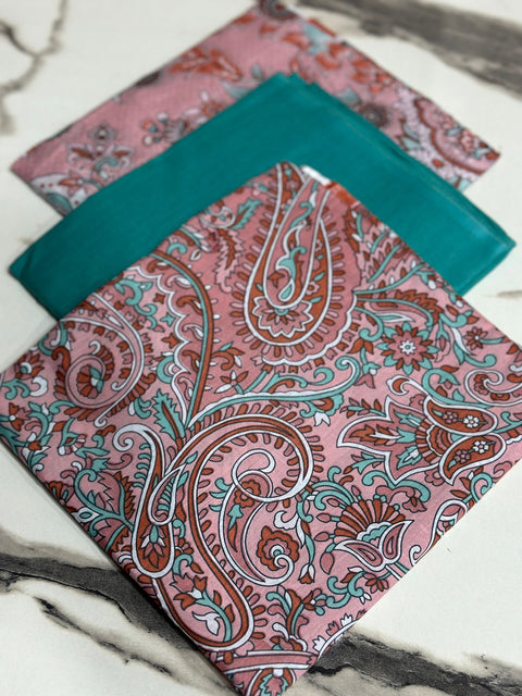 Original Lawn Printed 3Pcs Shirt Trouser Dupatta Mix Brands 000135