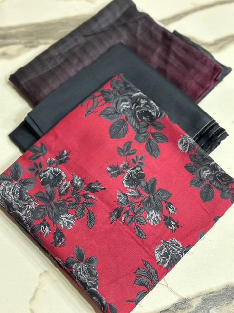 Original Lawn Printed 3Pcs Shirt Trouser Dupatta Mix Brands 000140