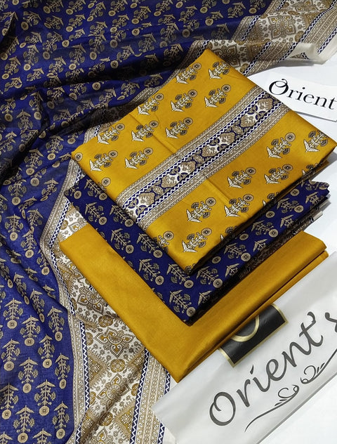 Orient Lawn 3Pcs Printed Shirt Trouser Dupatta 000184