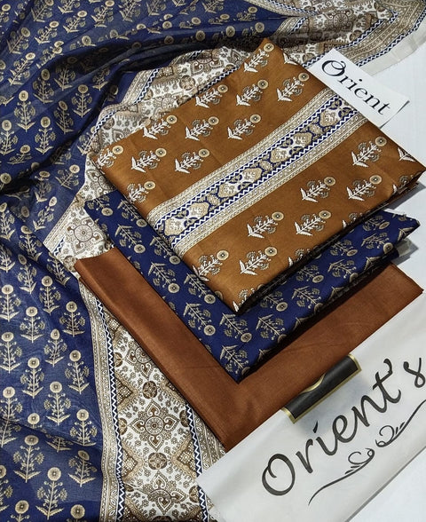 Orient Lawn 3Pcs Printed Shirt Trouser Dupatta 000183