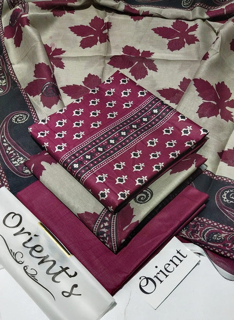 Orient Lawn 3Pcs Printed Shirt Trouser Dupatta 000176