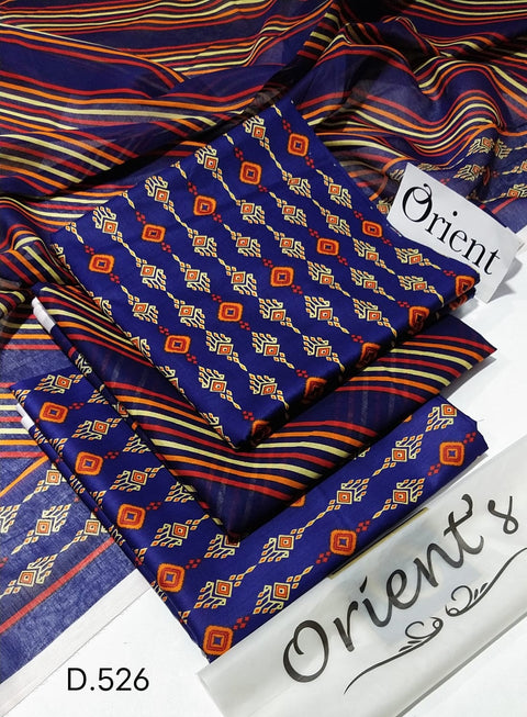 Uswa Zia Outfits Hit 3Pcs Printed Shirt Trouser Dupatta 000245