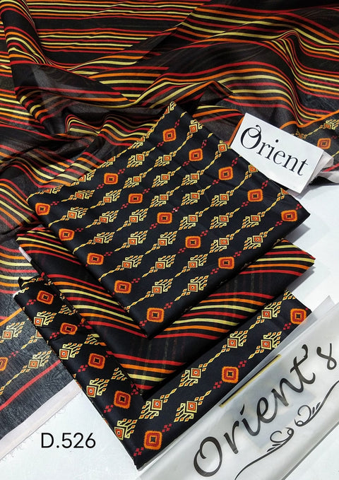 Uswa Zia Outfits Hit 3Pcs Printed Shirt Trouser Dupatta 000246