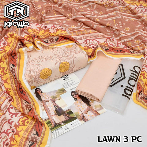 Tayyaba Noor Printed Lawn 3-Piece Suit High Quality 000286