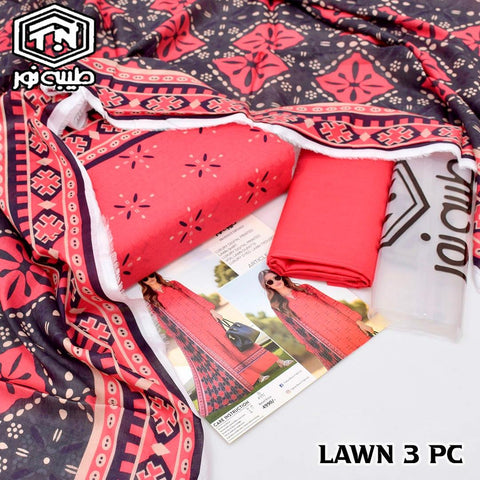 Tayyaba Noor Printed Lawn 3-Piece Suit High Quality 000287