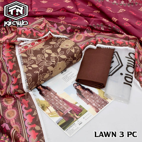 Tayyaba Noor Printed Lawn 3-Piece Suit High Quality 000291