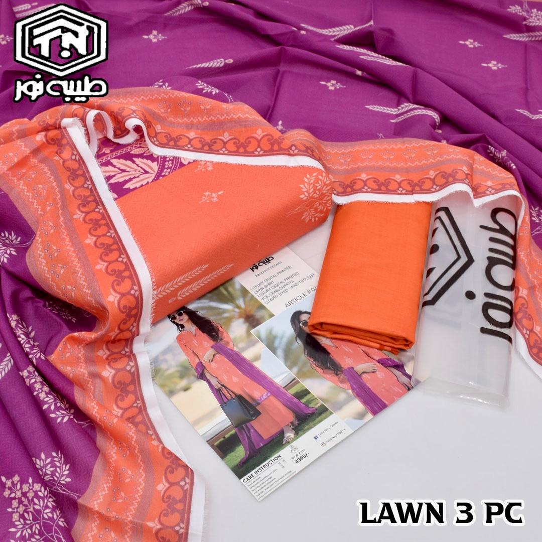 Tayyaba Noor Printed Lawn 3-Piece Suit High Quality 000292