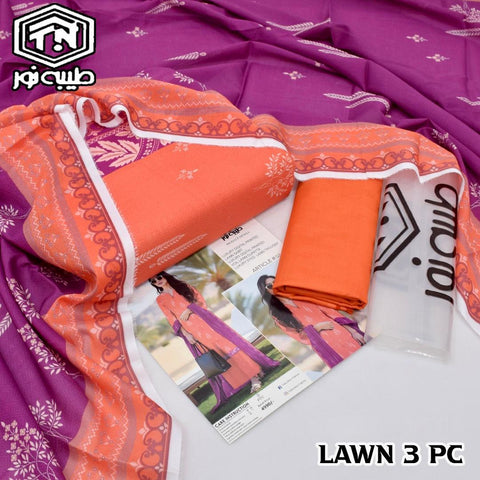 Tayyaba Noor Printed Lawn 3-Piece Suit High Quality 000292