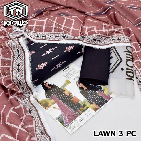 Tayyaba Noor Printed Lawn 3-Piece Suit High Quality 000293