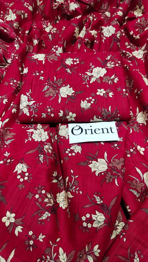 Orient Allover Khaddar Stuff 2 Piece Suit  000308