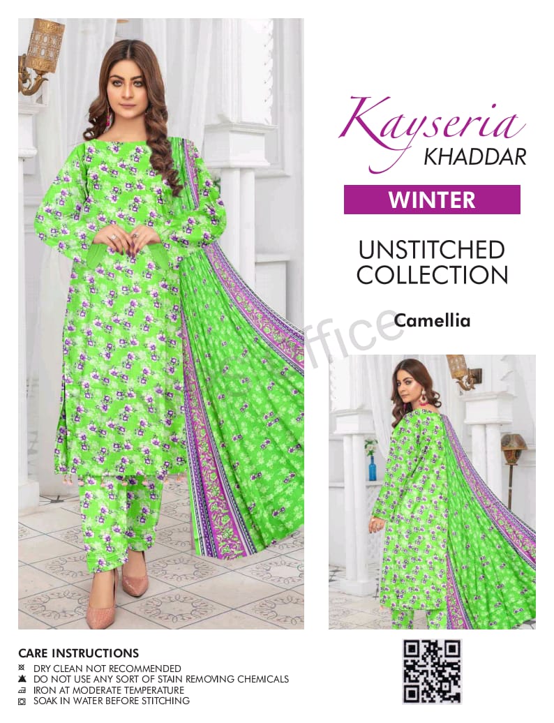Kayseria Khaddar Unstitched Allover 3-Piece Suit 000332