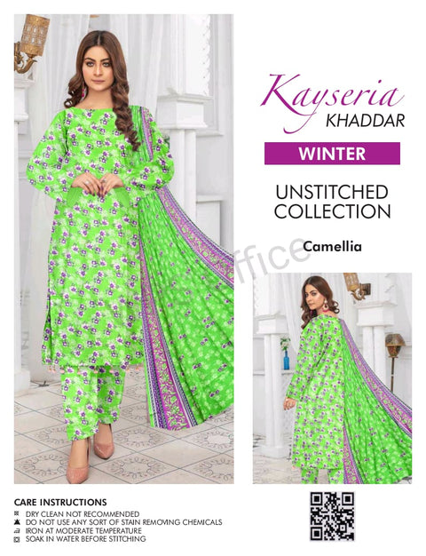 Kayseria Khaddar Unstitched Allover 3-Piece Suit 000332
