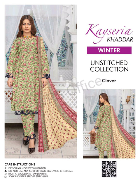Kayseria Khaddar Unstitched Allover 3-Piece Suit 000333