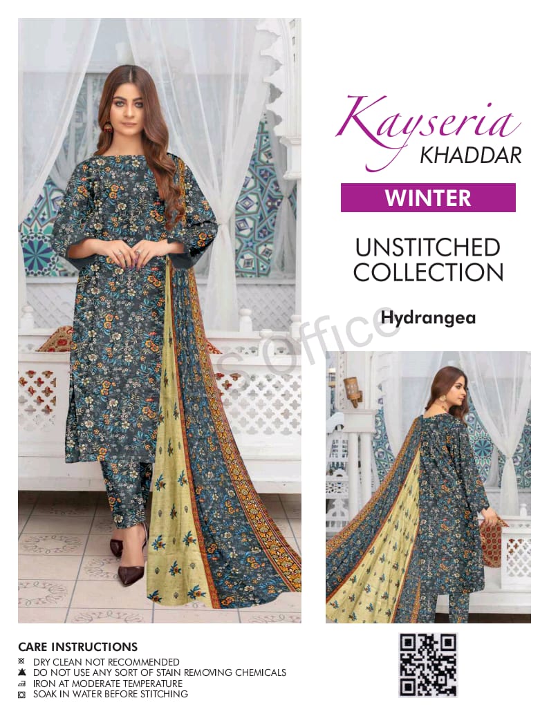 Kayseria Khaddar Unstitched Allover 3-Piece Suit 000330