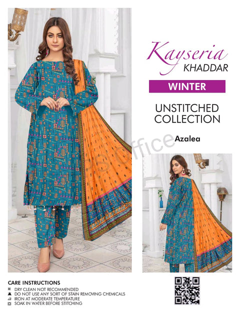 Kayseria Khaddar Unstitched Allover 3-Piece Suit 000334