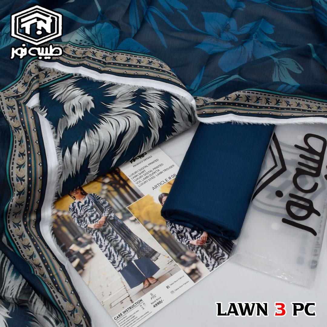 Tayyaba Noor Printed Lawn 3-Piece Suit High Quality 000347