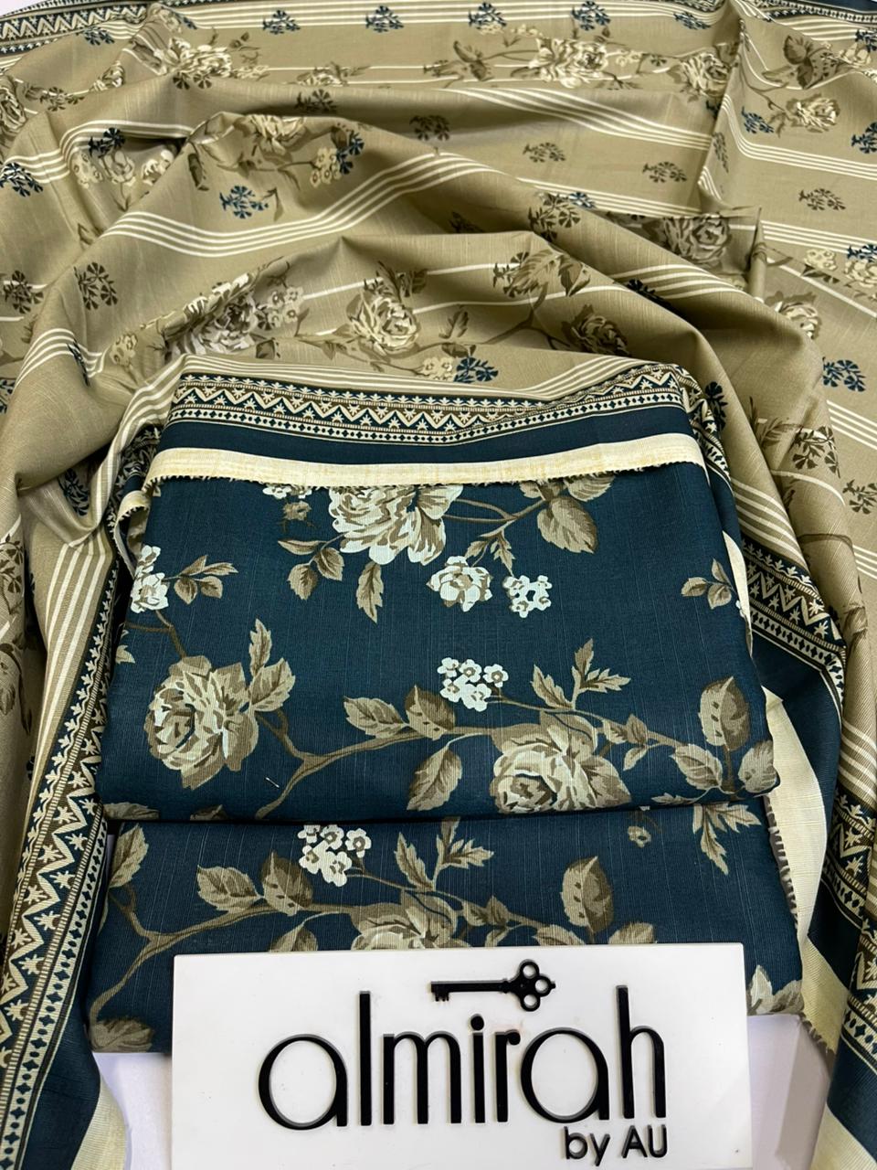 Au Almira Original Khaddar 3 Pc Suit – Premium Winter Collection 000510