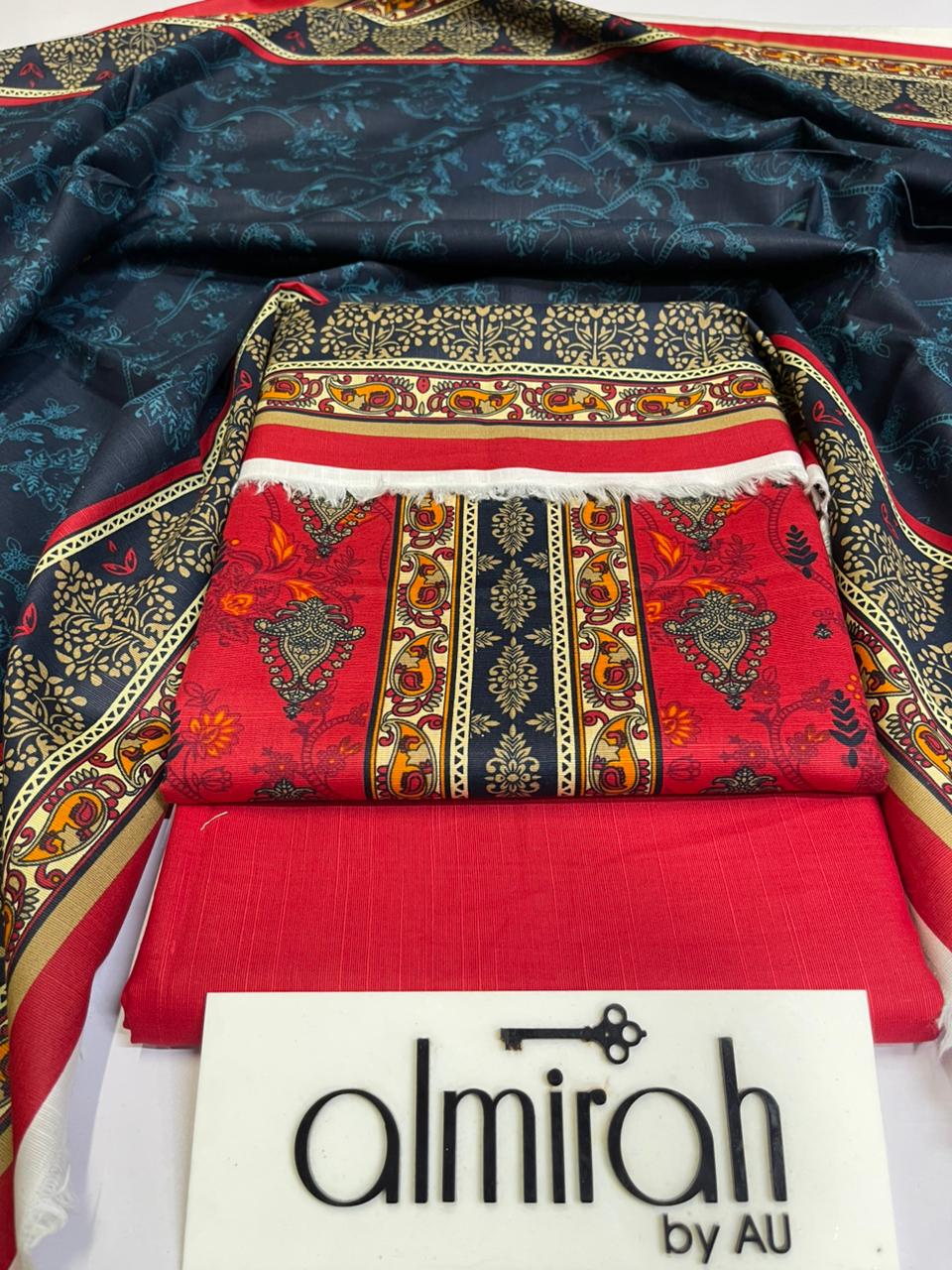 Au Almira Original Khaddar 3 Pc Suit – Premium Winter Collection 000513