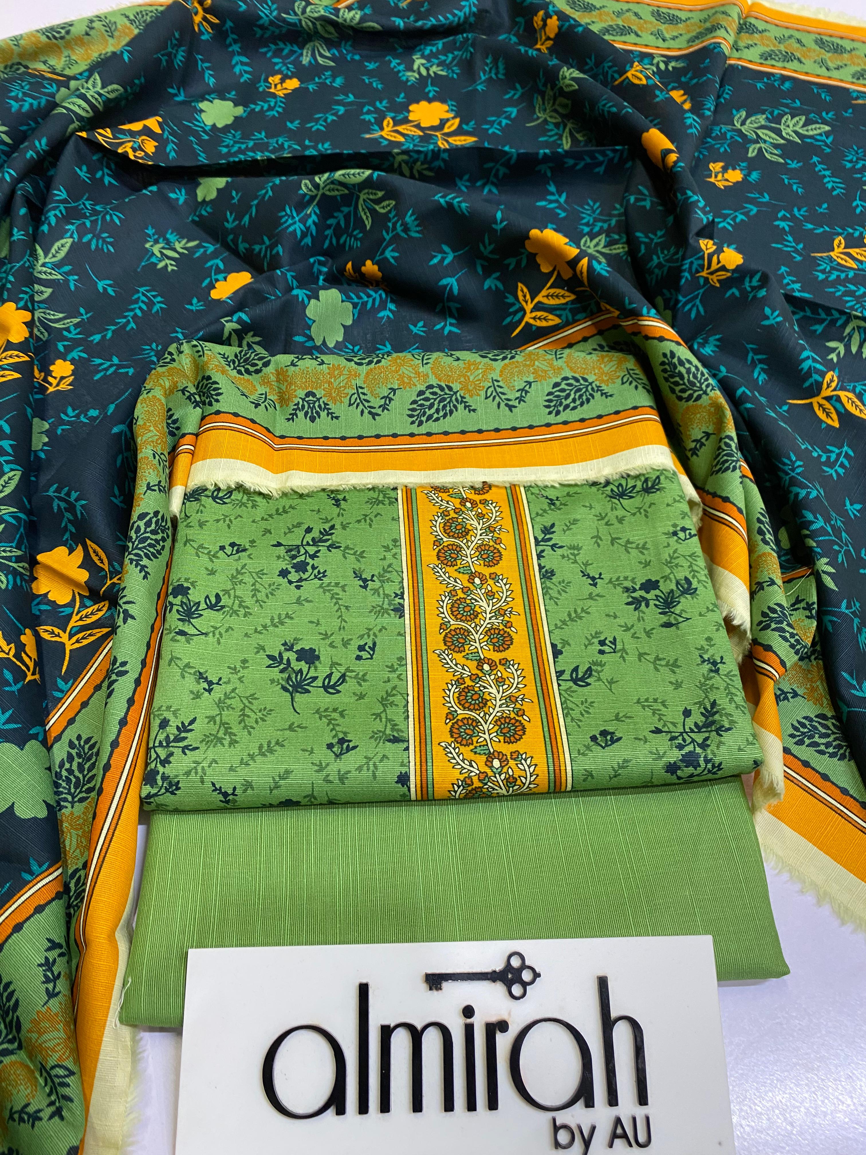Au Almira Original Khaddar 3 Pc Suit – Premium Winter Collection 000515