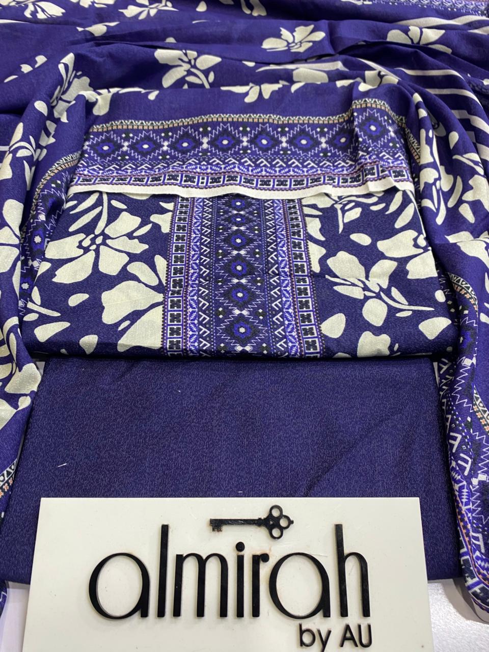 Au Almira Original Karandi 3 Pc Suit – Premium Winter Collection 000589