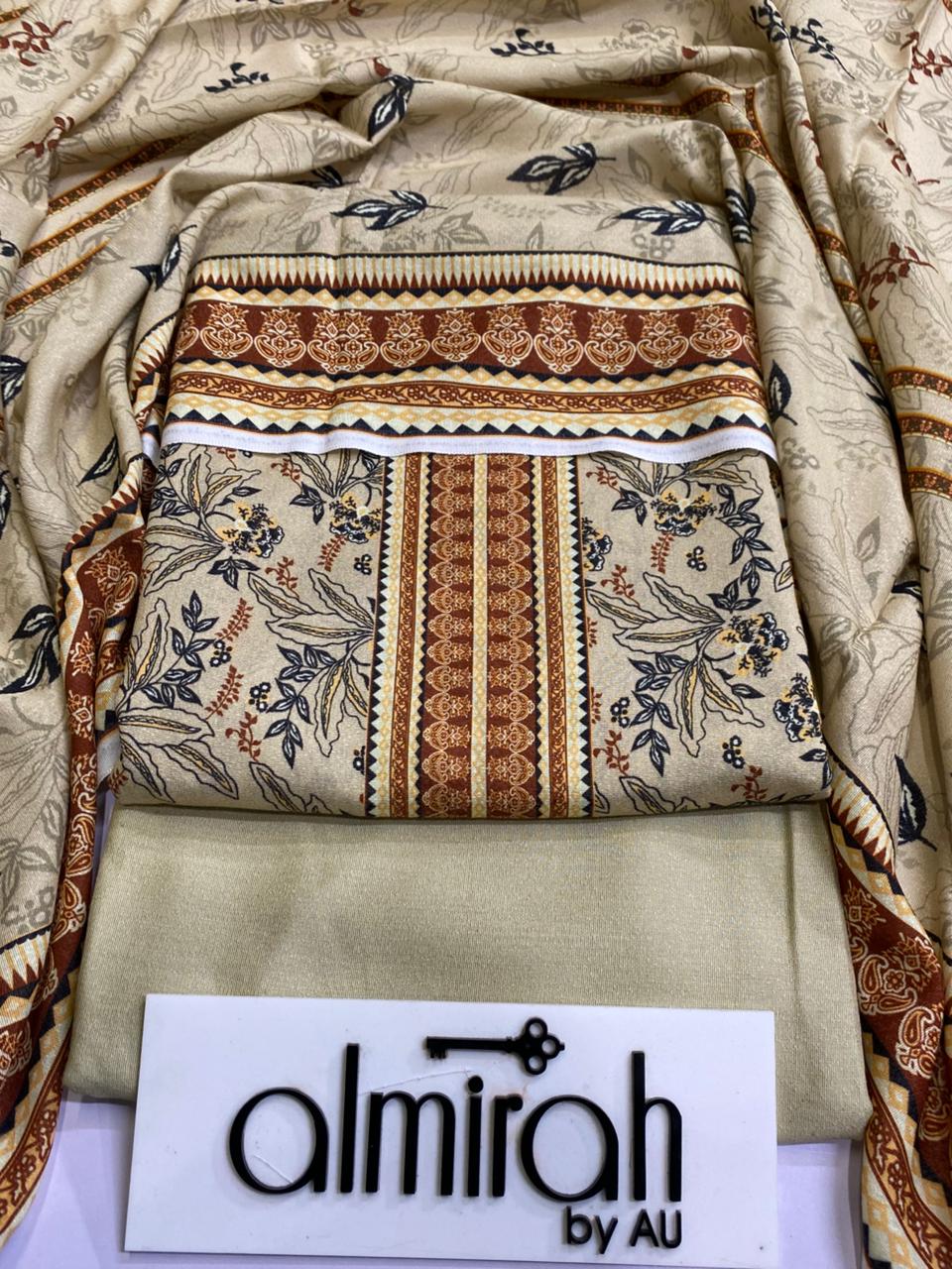 Au Almira Original Karandi 3 Pc Suit – Premium Winter Collection 000590