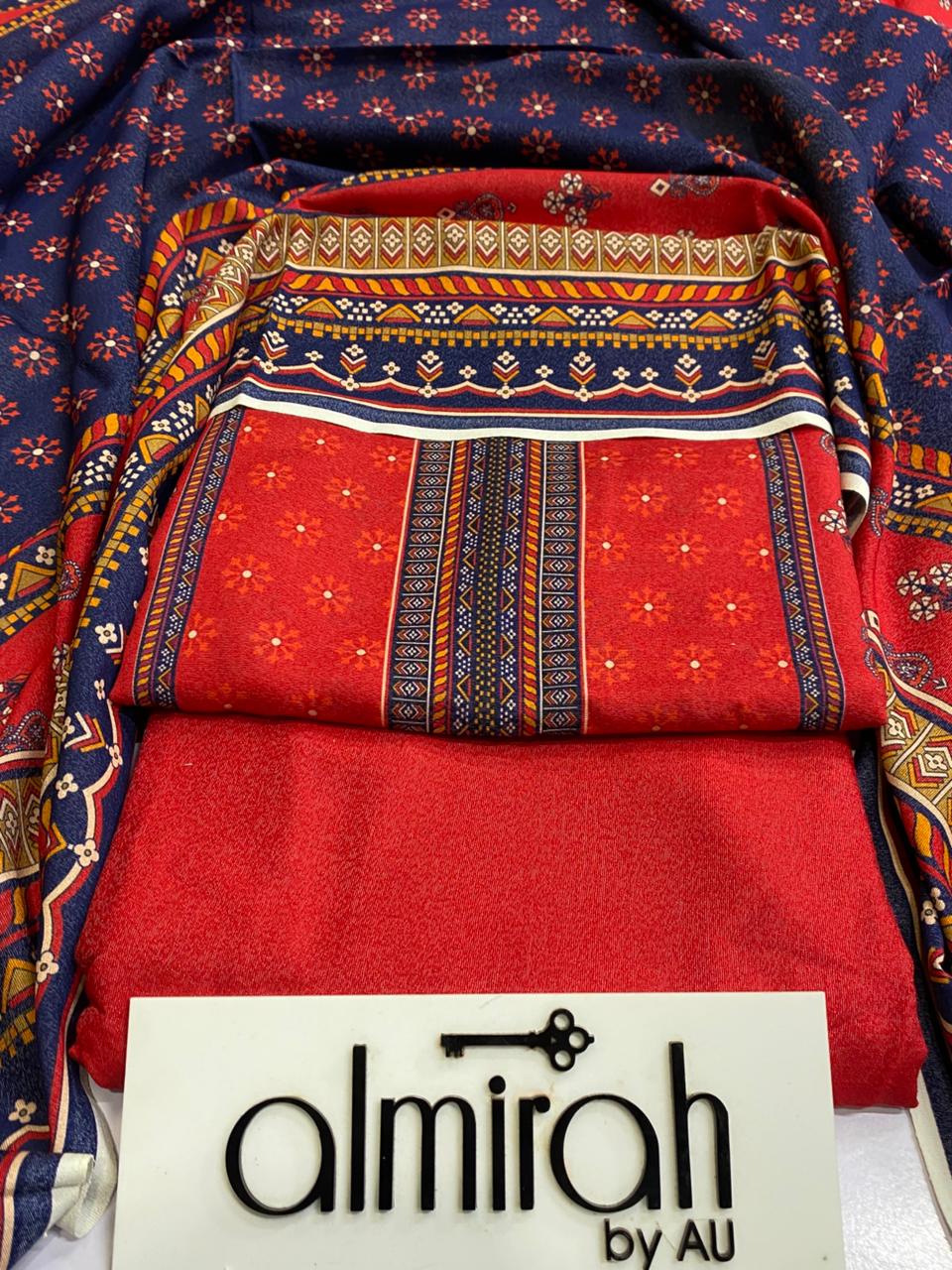Au Almira Original Karandi 3 Pc Suit – Premium Winter Collection 000593