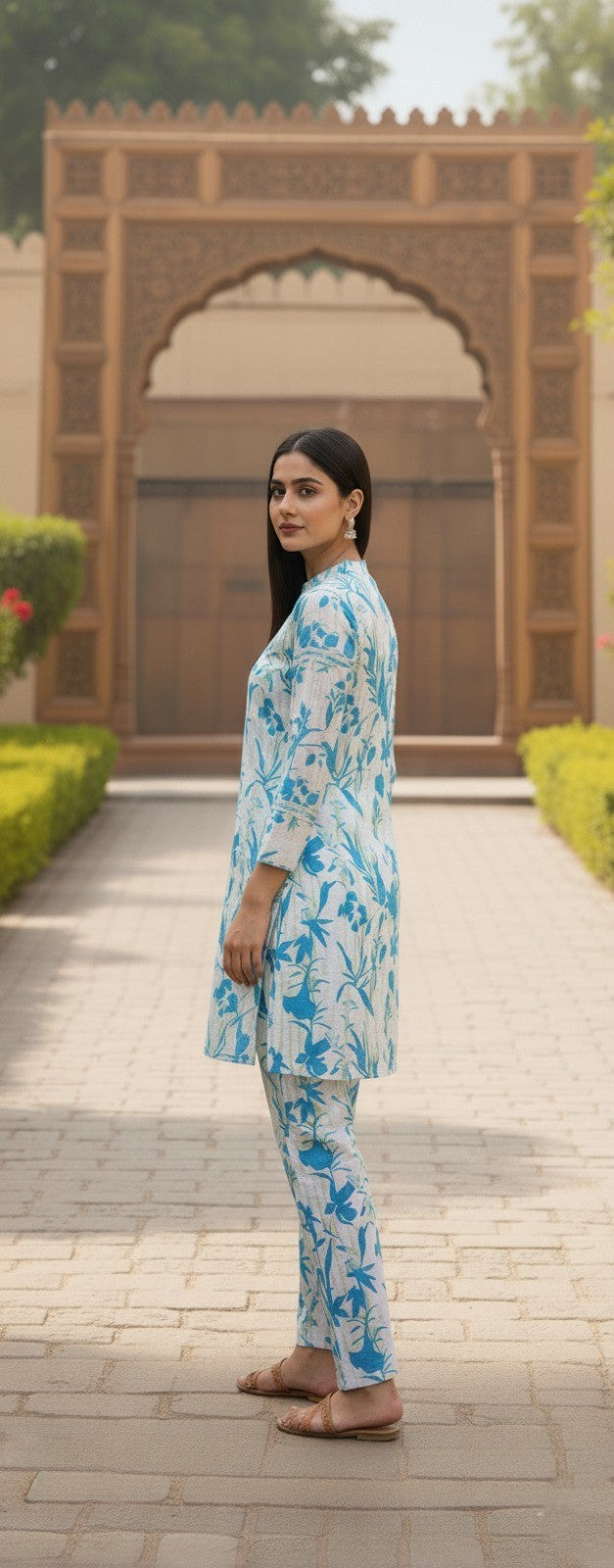 Premium Khaddar Cord-Set 10 Shirt Trouser Ethnic Style