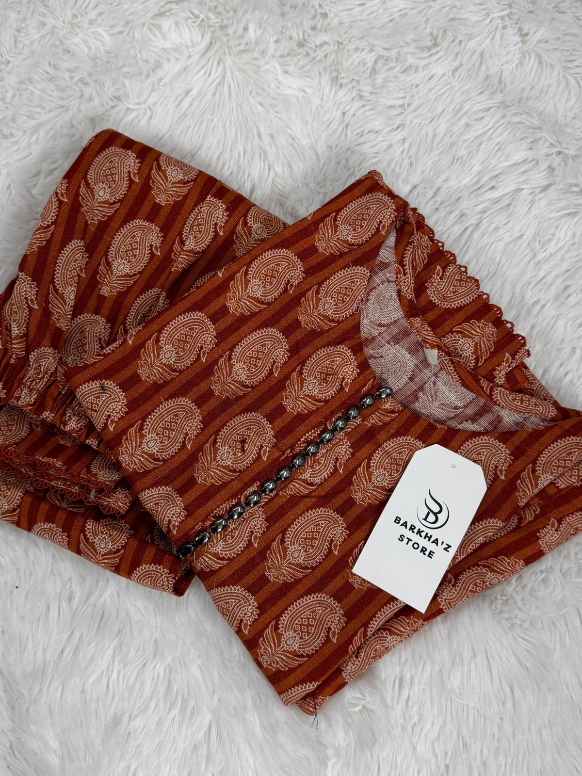 Premium Khaddar Cord-Set 1 Shirt Trouser Ethnic Style