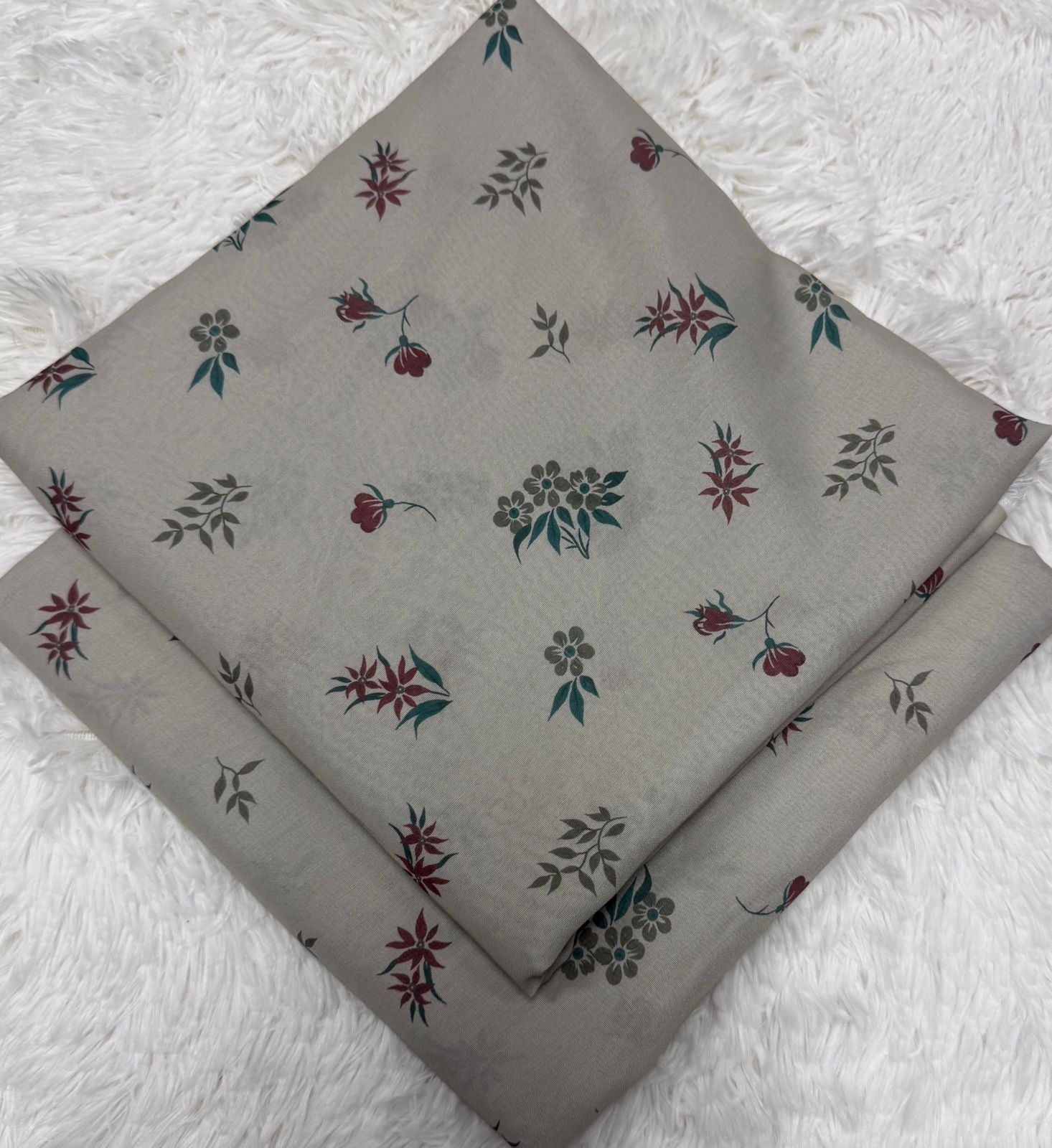 Tawakal Raw Silk Fabric with Allover 2-Piece Unstitched Suit 000758