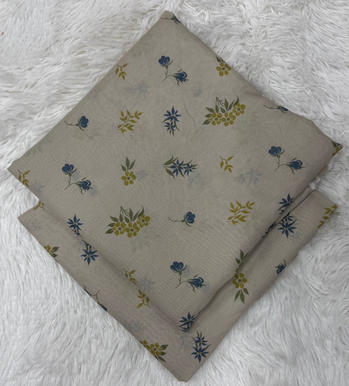 Tawakal Raw Silk Fabric with Allover 2-Piece Unstitched Suit 000963