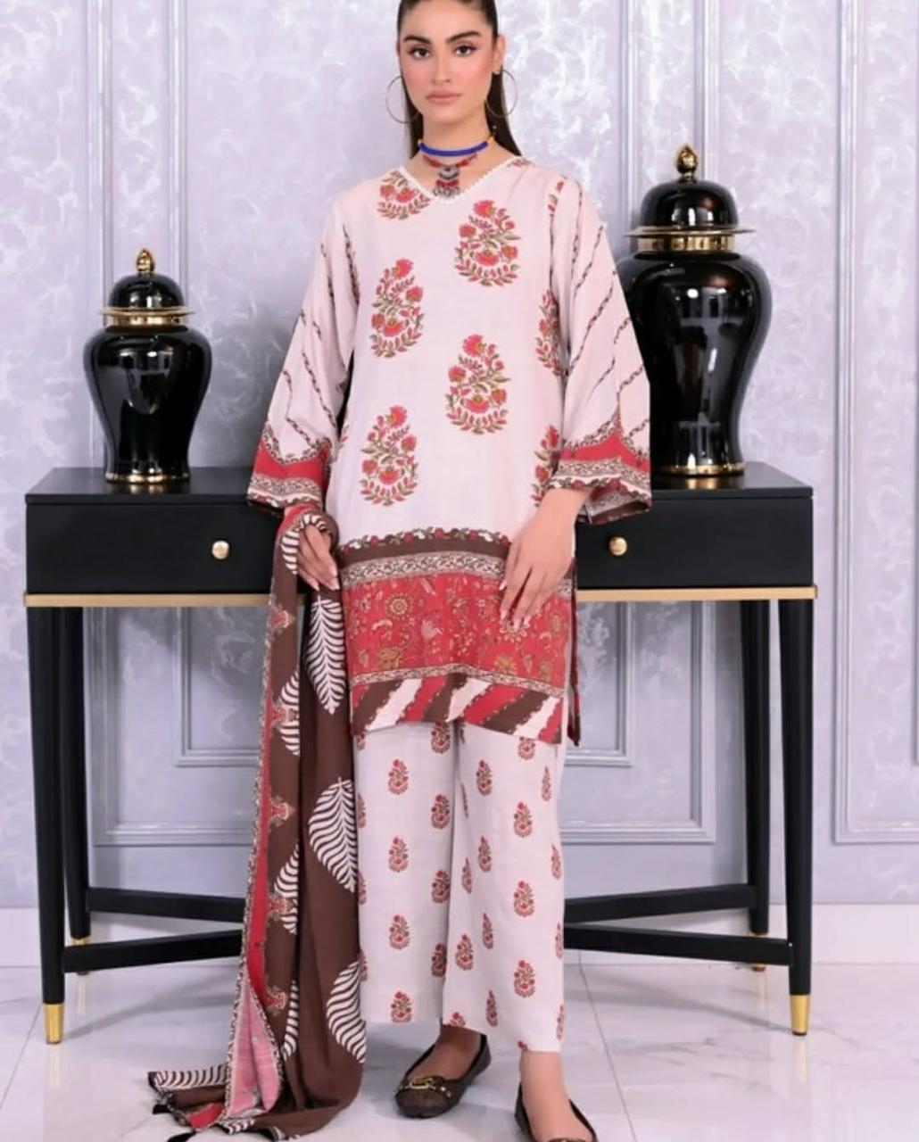 Shanaya 3Pcs Printed Unstitched Lawn 001235