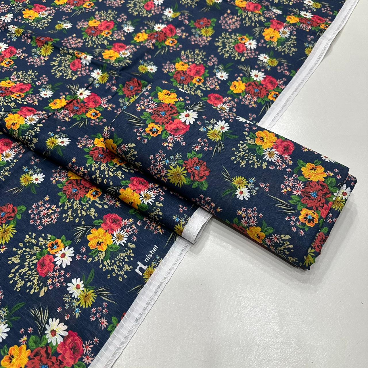 English BanadoRiya Allover Superior Lawn 2Pcs 001381