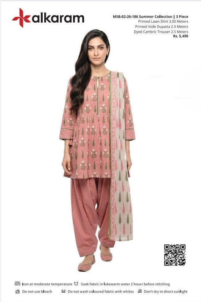 Alkaram Original Lawn 3-Piece Summer Collection 001602