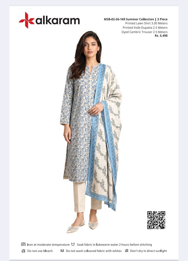 Alkaram Original Lawn 3-Piece Summer Collection 001608