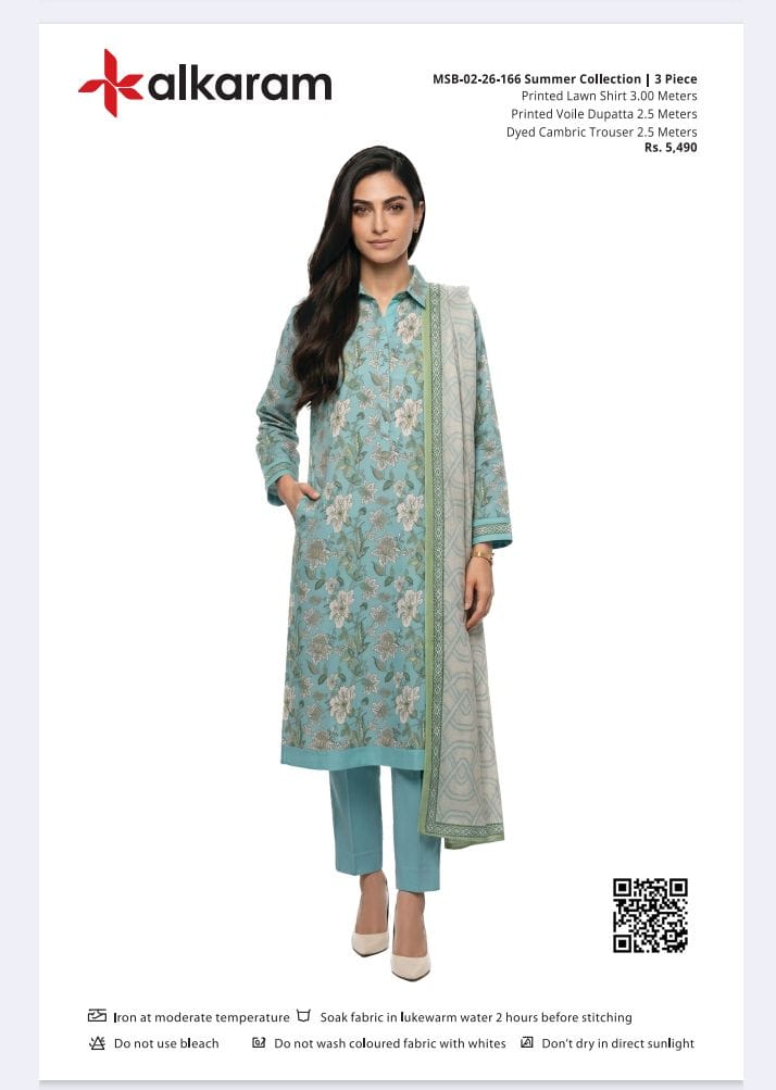 Alkaram Original Lawn 3-Piece Summer Collection 001607
