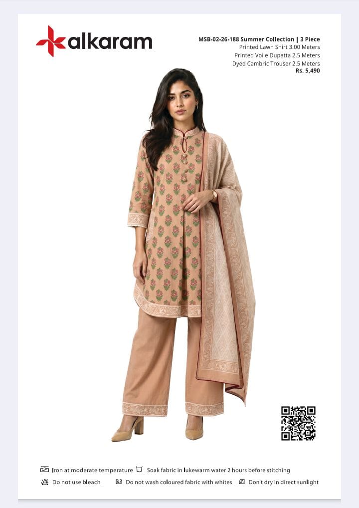 Alkaram Original Lawn 3-Piece Summer Collection 001610